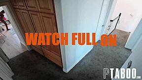 peeping stepdad tommy pistol uses hidden cams to watch stepdaughter destiny 18+ mira undress leading to taboo hardcore sex