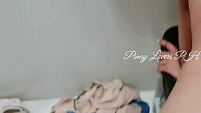 stepsister, why risk public sex in mall fitting room with creampie in your hairy pussy?