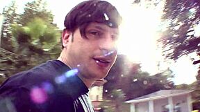 Horny 19 year old brunette gets creampie in her shaved pussy after deepthroat and doggystyle, oh man it's hot sqf