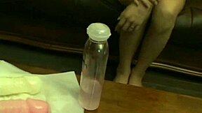 Asian babe enjoys her toy in that hairy spot solo