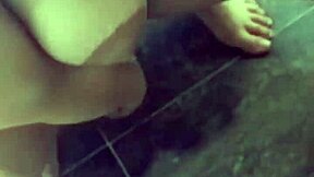 Sexy Colombian Bride Babe Takes Anal in Bathroom with Huge Dildo!