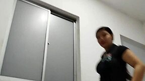 This beautiful Venezuelan Latina with big ass dances sexy for me before we fuck in the living room.