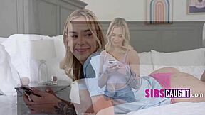 stepsis shows her bare meat curtains but rides with underwear still on