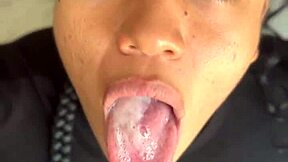 Oh man, my stepsister's cute brunette best friend bursts in and delivers an incredible blowjob! Amateur couple Nysdel rocks it.