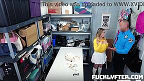 I feel so trapped but aria banks sucks and fucks guard desperately for her freedom