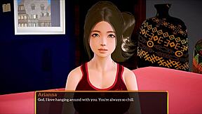 In the ongoing story of My New Family episode 367, a redhead teen engages in family game adventures with new relatives and challenges.