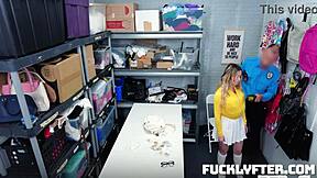 I feel so trapped but aria banks sucks and fucks guard desperately for her freedom