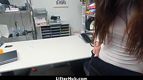 officer pulls out his cock and lets young 18+ mormon gal ride in missionary