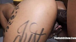 Chanel Star, the light-skinned fuck queen gangster, takes BBC from Suga Slim deep in her ass.