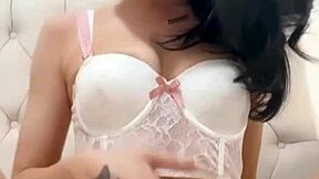 British teen 18+ exchange student solo masturbation with squirting orgasm!