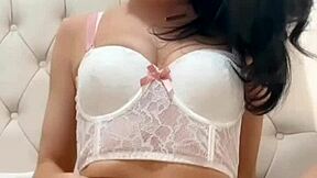 British teen 18+ exchange student solo masturbation with squirting orgasm!