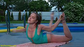 flexible gymnast teen nicole murkovski gets extreme rough fucked outdoors in acrobatic positions