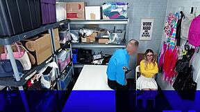 I feel so trapped but aria banks sucks and fucks guard desperately for her freedom