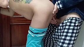 Horny bitch delivers unexpected deepthroat blowjob from mouth to ass in intense homemade pov fucking session