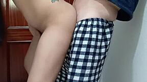 Horny bitch delivers unexpected deepthroat blowjob from mouth to ass in intense homemade pov fucking session