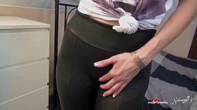 my dirty hobby turns into freeing myself with a wild anal assfucking session in public outdoors, blonde teen in leggings getting german compilation action