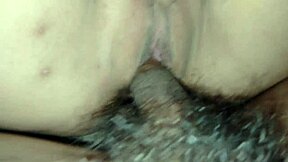 I watch my beautiful big titty dark haired girlfriend get tits sucked and a deep dripping creampie