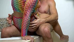 Petite Colombian blonde gets fucked by pornstar Antonio Mallorca in jacuzzi with cum in mouth finish