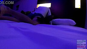 Curvy Latina secretary rides big cock in cuckold swingers sex while husband watches the tight pussy action.