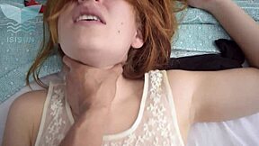 Petite blonde moans with Brazilian Vitor big BBC hardcore fuck in homemade orgasm scene