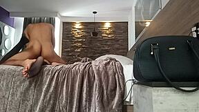 follando a mi ex in a casual encounter with tattooed latina mexican teen