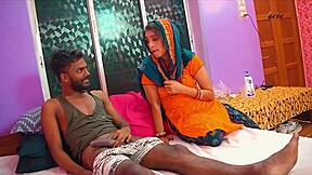 Indian Maid Teases with Striptease Leading to Intense Bedroom Encounter