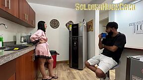 Wifes best friend offers deep blowjob and creampie ride for cash in amateur scene