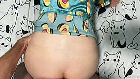 Stepdaughter Prepares for Stepfather's Overnight Visit in Homemade Encounter