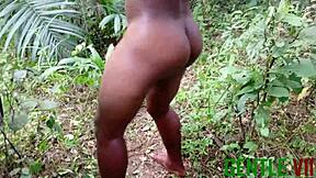 Amateur Ebony Teen with Hairy Bush Starts Twerking Her Big Ass Leading to Intense Masturbation and Wet Pussy Ride on Monster Cock