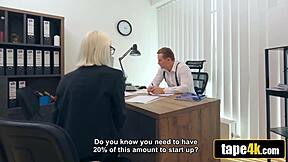 why does this office desk turn into a deep anal deal with monster cock?