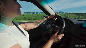 You made me cheat on my girlfriend with that rough pov blowjob and riding in the car