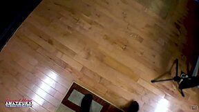 Petite Brunette Coed Sabrina Rubs Tits While Sucking Hard Cock For Cumshot