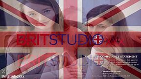 Skinny British redhead fucked hard and swallows cum in uniform!