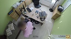 loan4k offers wet european teen pussy drilling from naughty credit agent in casting interview