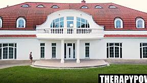 Petite teen Jenny Wild gets hardcore blowjob and pov pussy action with Erik Everhard in taboo reality.