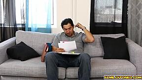 Step Dad Juan Licks Lucy Doll's Tits And Fingers Her Pussy!