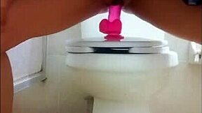 Sexy petite girlfriend masturbates with dildo squirting orgasm in dirty homemade video leaked from boyfriend