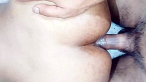 desi bhabhi takes doggystyle anal from husband, leading to tight gaping creampie action