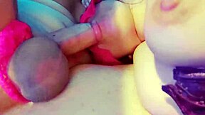 Is this hot brunette teen eating her friend's thick cock as a naughty Christmas gift?