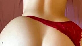 do you think my ass looks bigger wearing red while riding in dorm with skinny girlfriend