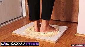 Hey, check out Ivanka's foot stuck in that gooey glue trap with her perfect soles crushing it