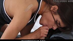 Hey, let's get into this family sex with my petite Latina teen stepdaughter Katya Rodriguez. She fingers to orgasm with Marcus London while home from class.