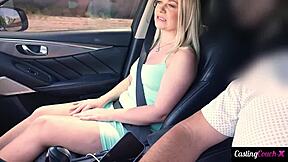 Agent leaves a sticky surprise on Rylee Blake's face during casting