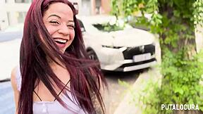 i caught argentine fitness girl brenda kitty by torbe, she rides my cock with blowjob and cum in mouth