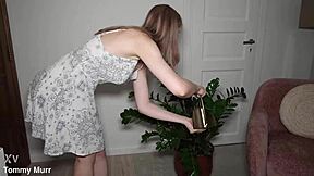 Polly yangs shows off her cool tits bouncing wildly during a hard fuck session. She rides cowgirl, takes doggystyle pounding, and gets a juicy cumshot facial.