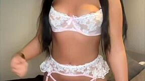 British Exchange Student Horny Solo Masturbation with Toys to Orgasm in POV