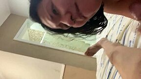 latina teen sucking old man's fat cock