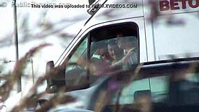 Hey, can you believe this unreal teen public sex threesome with a pretty girl? Part 1 is wild!