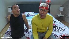 Football Fans Get Wild in FFM Threesome with Massive Cock Stepson and Curvy Blonde Teens