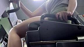 hey, watch this 18yo with big ass and tits squirting extreme in the gym outdoors